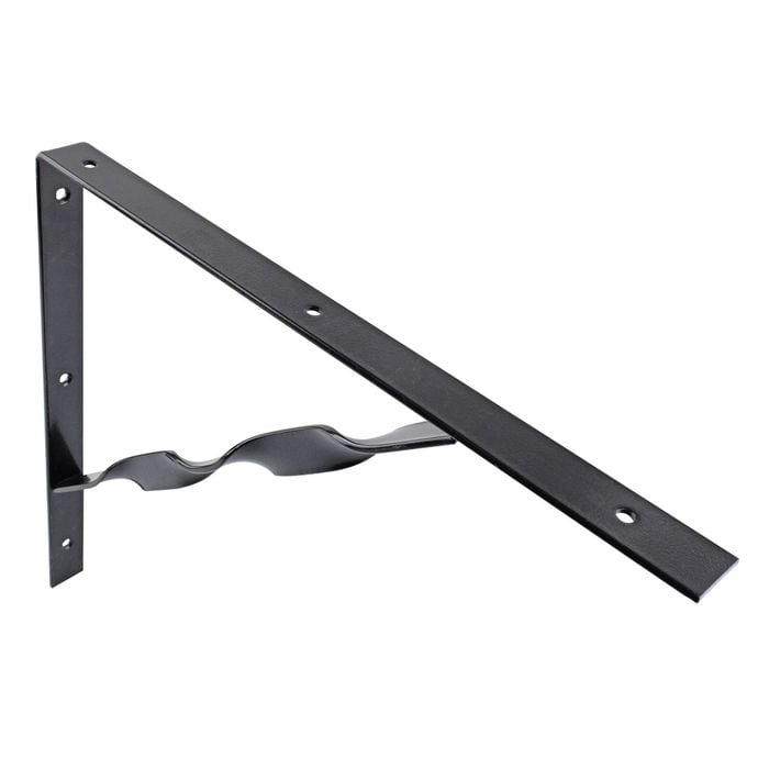 Carinya 400 x 350mm Black Heavy Duty Twisted Stay Bracket