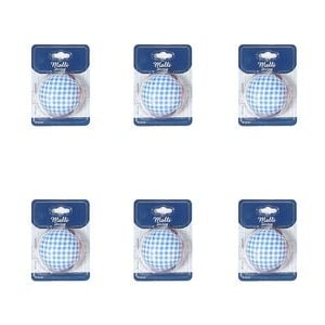 6pk Malli Sewing Wrist Compact Sewing Tailoring Pin Cushion Holder 6.5cm Asstd