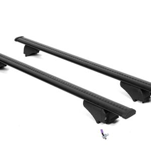 WIZARD V1 Roof Racks for Nissan Patrol GR 5 Dr SUV with Raised Rails (2005-2013) - Black