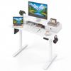Costway Electric Lift Table Height Adjustable Stand Up Desk 100cm - White