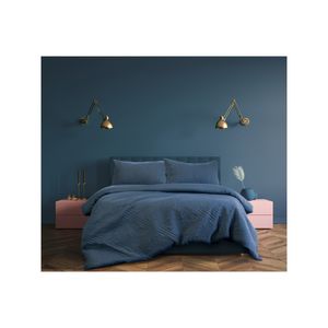 Ardor Boudoir Eddison Queen Bed Quilt Cover Set Microfibre Cornflower
