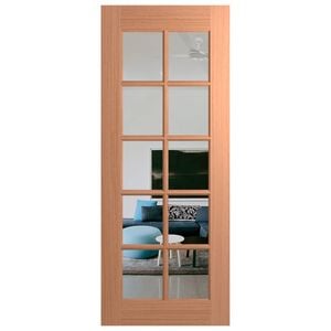 Hume 2040 x 820 x 40mm Entrance Door 10Lite Clear Glass