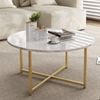 Round Coffee Table - Indoor Modern White