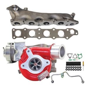Gen1 High Flow Turbo+genuine Exhaust Manifold, Oil Feed Pipe For Mitsubishi Pajero Sport 4n15 2.4l