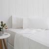 Odyssey Living Breathe Cotton Queen Sheet Set - White Snow