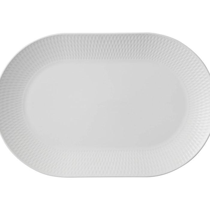 Maxwell And Williams Diamond Porcelain Oblong Platter 38x25cm Gift Boxed