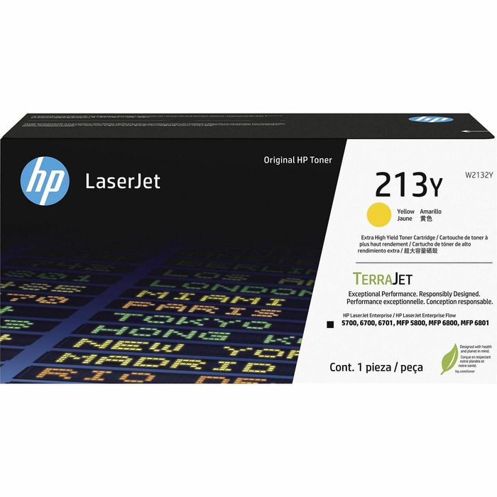 Hp 213y Original Laser Toner - Yellow, 1 Each