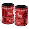 NRL Christmas Stubby Cooler - St George Illawarra Dragons - Rubber Base - XMAS