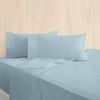 Bas Phillips Bamboo Cotton 400tc Bed Sheet Set W/pillowcase Queen Blue Dream