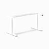Desky Dual Sit Stand Desk Frame - White