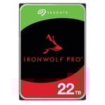 Seagate 22TB 3.5' IronWolf Pro SATA3 NAS Hard Drive 24x7 Performance 7200 RPM 256MB Cache HDD. 5 Years Warranty