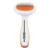 Wahl Small Slicker Brush Soft Grip for Cats & Dogs White Orange