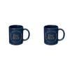 2PK The Lord Of Rings Logo Coloured Coffee Mug Blue and Yellow