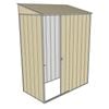 Build-a-Shed 1.5 x 0.8 x 2m Single Sliding Door Skillion Shed - Cream