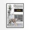 Tiger With Elegant Black and White Fashion Store   Print 100% Australian Made 90 x 120cm   (Poster)