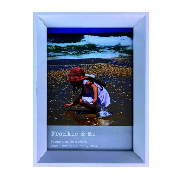 Frankie & Me Window Wooden 5x7'' Picture Frame Home/Office Photo Decor White