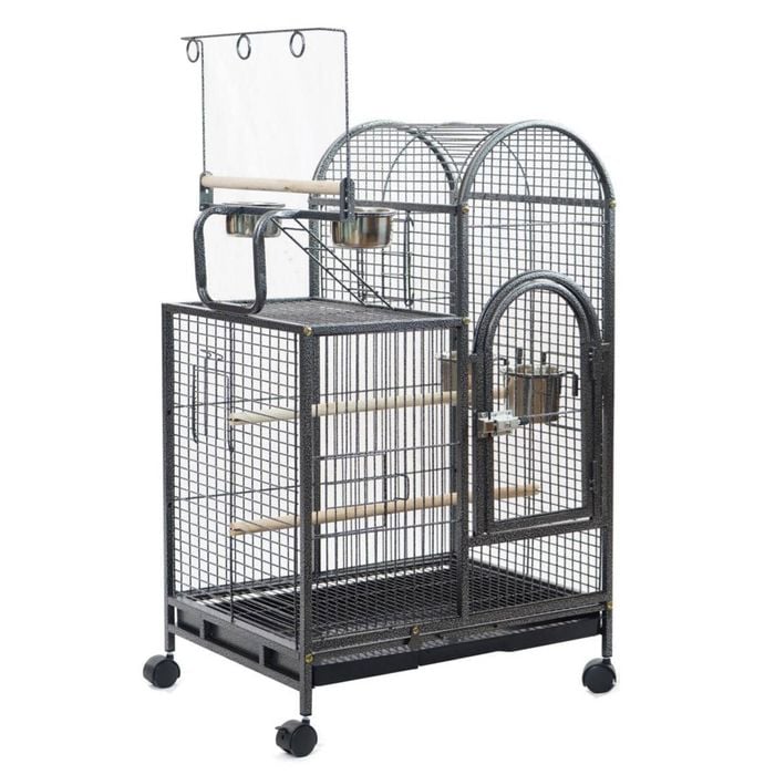 Yes4pets Large Bird Budgie Cage Parrot Aviary Carrier With Wheel