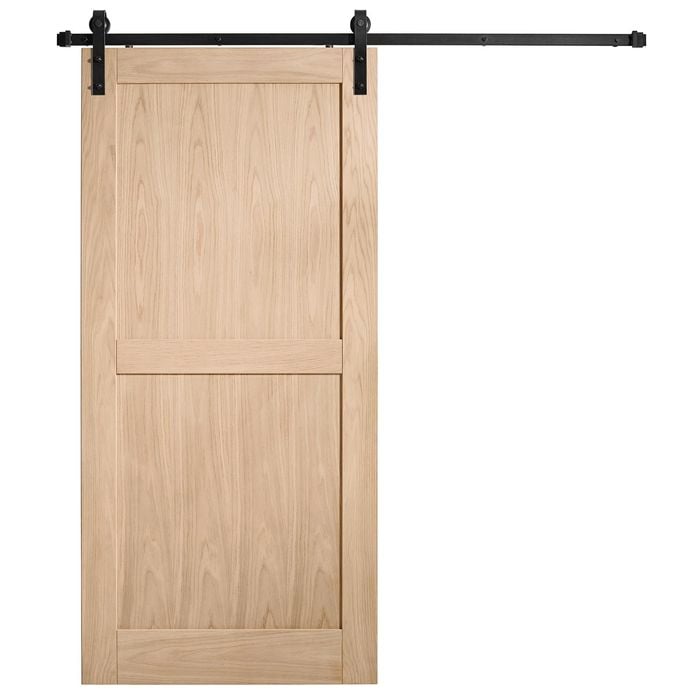 Corinthian 2450 x 1000 x 35mm Internal Barn Door American Oak Moda AWOBD3