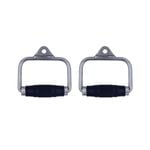 Pair of Rubber Stirrup D Handle Cable Attachment