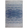 Fab Habitat 180x270cm Navy And Cream Brooklyn  Modern Recycled Plastic Reversible Outdoor Rug