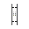 Rolltrak 600mm Black Matte Barn Door Round Double Pull Handle