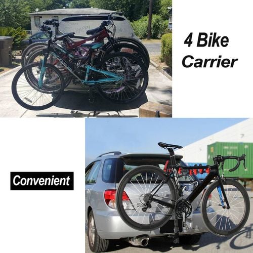 Advwin Foldable Car Rear 4 Bike Carrier Travel Rack Bunnings Australia