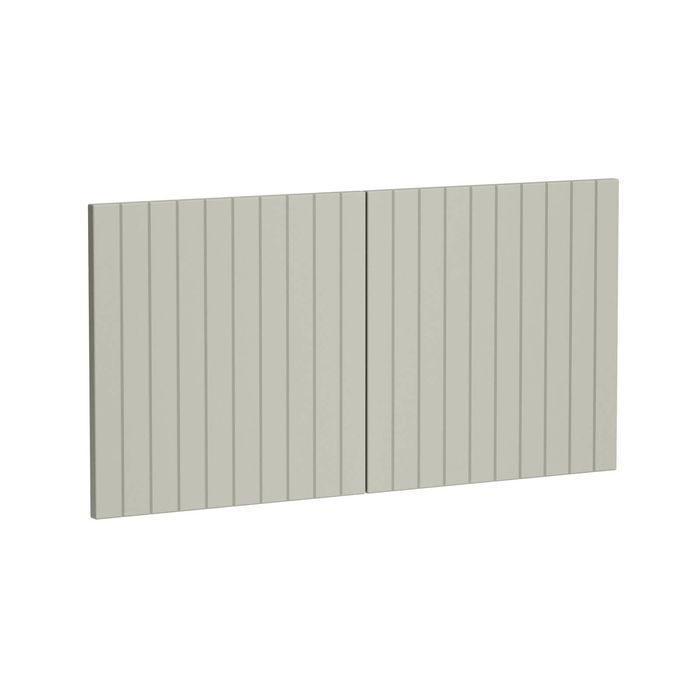 Kaboodle 1000mm Pistachio V-Groove Fridge Cabinet Doors - 2 Pack