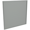 ProtectorAl 1001-2000W X 1001-2000H Palladium Silver Aluminium Welded Slat Panel Horizontal 9mm Gap