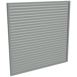 ProtectorAl 1001-2000W X 1001-2000H Palladium Silver Aluminium Welded Slat Panel Horizontal 9mm Gap