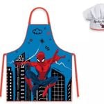 Marvel Spiderman City Kids Apron and Chef Hat Set