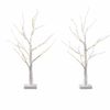 Jingle Jollys Lighted Branch Tree Christmas Decorations Warm White Christmas Lights 2 Pack 60cm