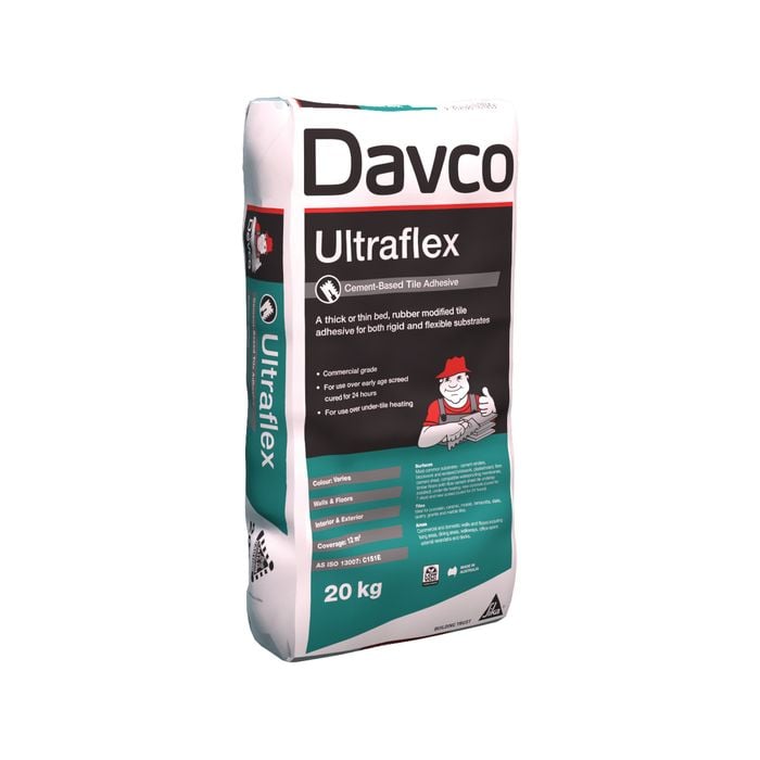 Davco 20kg Ultraflex Ceramic Tile Adhesive