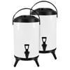 SOGA 2X Stainless Steel Insulated Beverage Dispenser with Tap 18L White