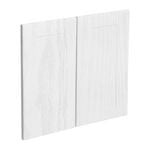 Kaboodle 600mm Provincial White Alpine Medium Rangehood Doors - 2 Pack