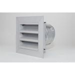 Pacific Air 150mm Aluminium Weatherproof Louvre Vent
