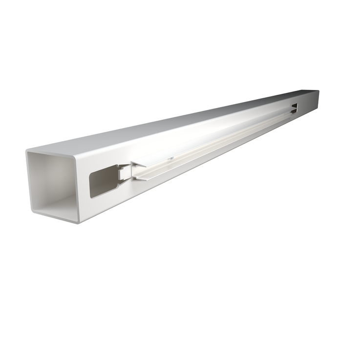 Think Fencing 127mm White PVC End Post For 2340 x 1800mm Mystique fence panel