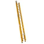 Gorilla 3.7 - 6.5m 130kg Fibreglass Extension Ladder With Pole Mount