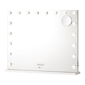 Oikiture Makeup Mirrors 80x62cm Bluetooth 18 LED Hollywood Vanity Mirror