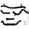 Ignite Exhausts Turbo Back For Toyota Landcruiser 79 Series V8 S/cab 3" Cat & Pipe Black Aluminised Steel