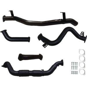 Ignite Exhausts Turbo Back For Toyota Landcruiser 79 Series V8 S/cab 3" Cat & Pipe Black Aluminised Steel