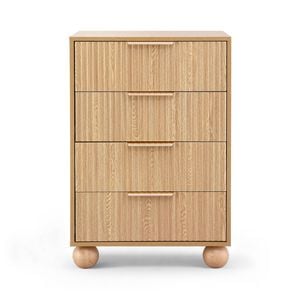 Artiss 4 Chest of Drawers Storage Cabinet Pine