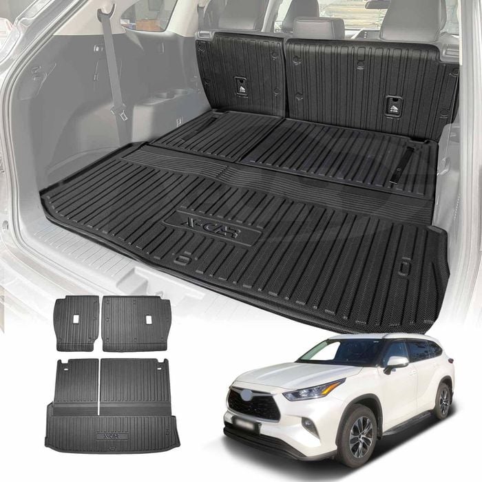 Boot Liner Back Seat Protector Combo for Toyota Kluger 2021-Onwards Heavy Duty Seats Kick Mats Cover