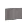 Kaboodle 800mm Smoked Grey Country Farmhouse Sink Doors - 2 Pack