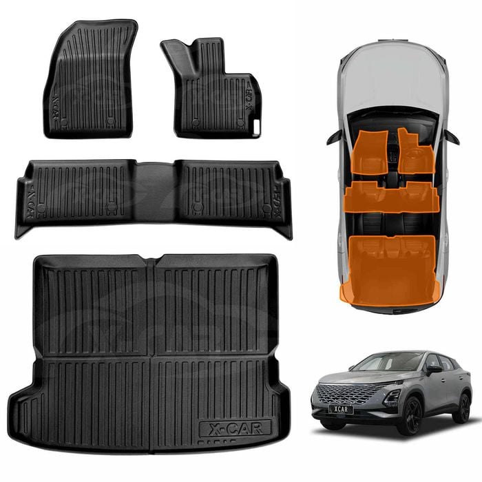 3D Floor Mats Boot Liner for Chery OMODA 5/5 GT 2023-2025 All Weather Heavy Duty Cargo Car Trunk Luggage Tray