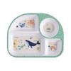 Ladelle 27cm Ocean Melamine Divided Food Tray Kids/Children Feeding Plate Green