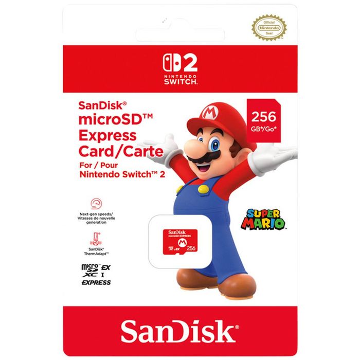 SanDisk MicroSD Express Card 256GB For Nintendo Switch 2