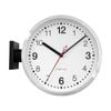 Nextime Double Sided Silent Station Wall Clock Small 32.3x28x10cm Black & White