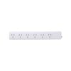 Click White 0.9m 6 Outlet Powerboard