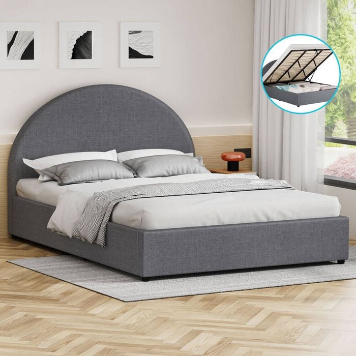 ALFORDSON Bed Frame Gas Lift Base King