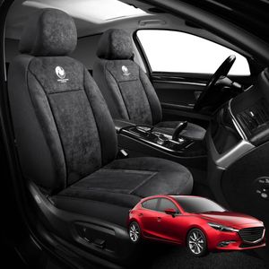 Australian Goose Edition Front Seat Covers for Mazda 3 2014 - 2018 (BM/BN) - Suede, Universal Fit - Black